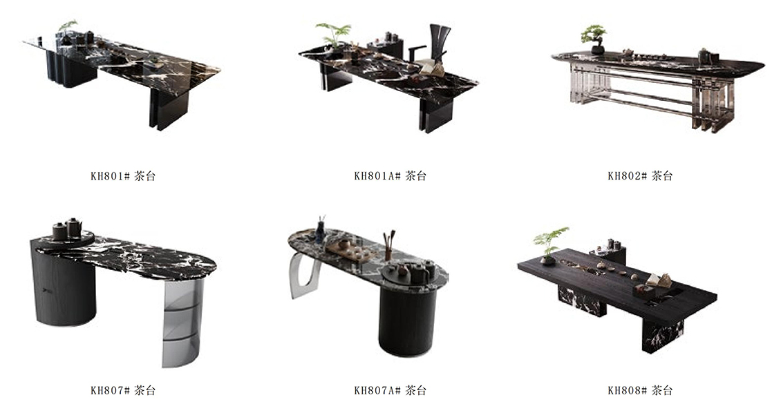 Bulgari Black" marble tea table
