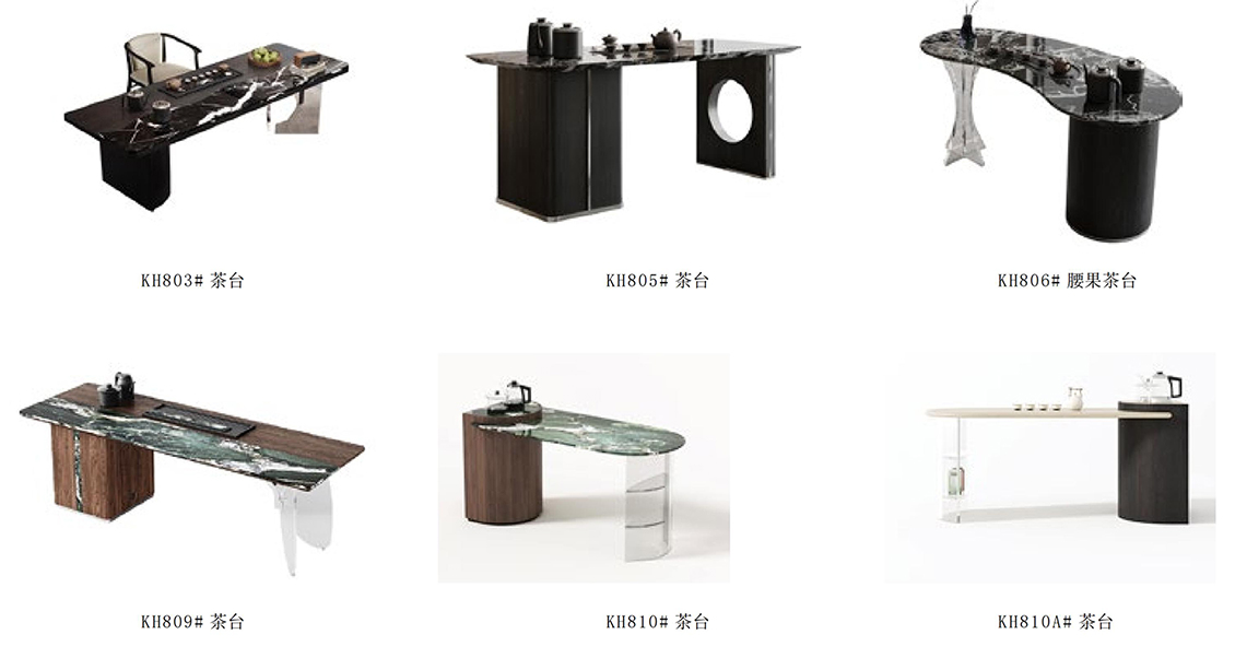 luxury monochrome tea table