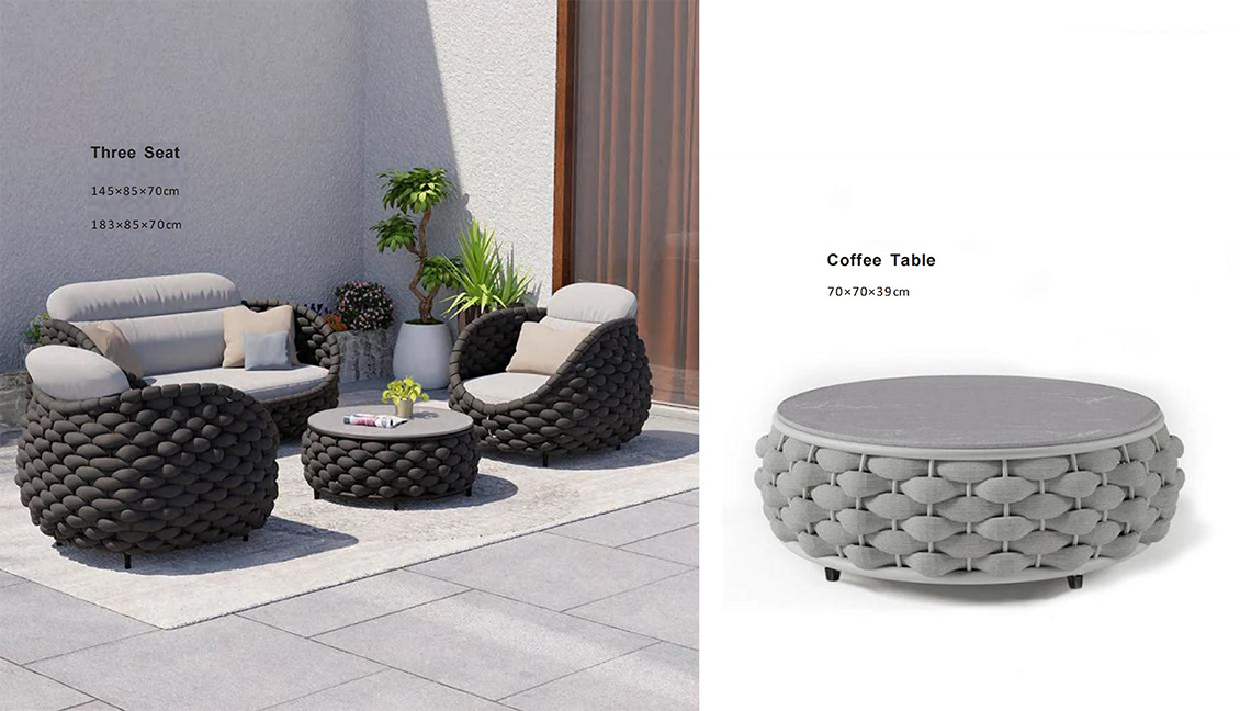 Waterproof Cushion Patio Sofa