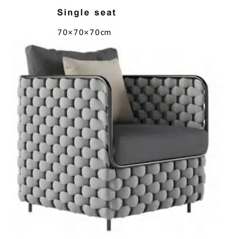AS022-Waterproof Removable Cushion Outdoor Sofa