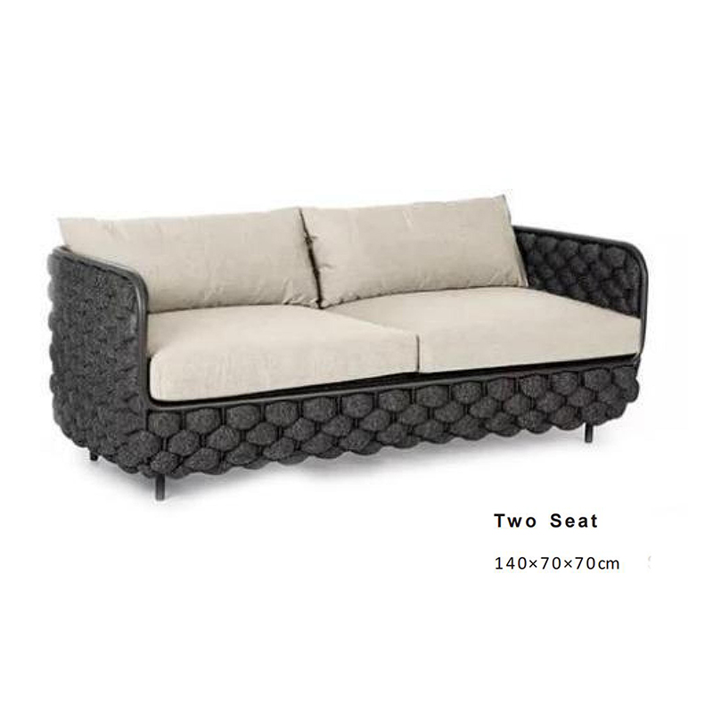 AS022-Waterproof Removable Cushion Outdoor Sofa