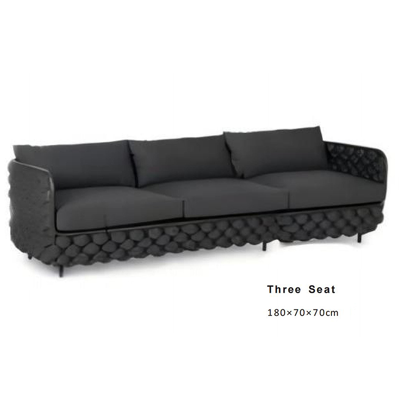 AS022-Waterproof Removable Cushion Outdoor Sofa