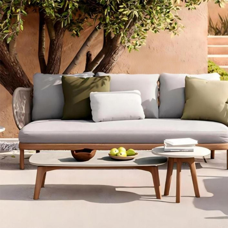 Y-196-02-1-AS012 Natural Woven Outdoor Lounge Sofa｜Patio Matching Furniture