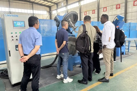Two Customers from Madagascar Visit Our Company for Equipment Inspection