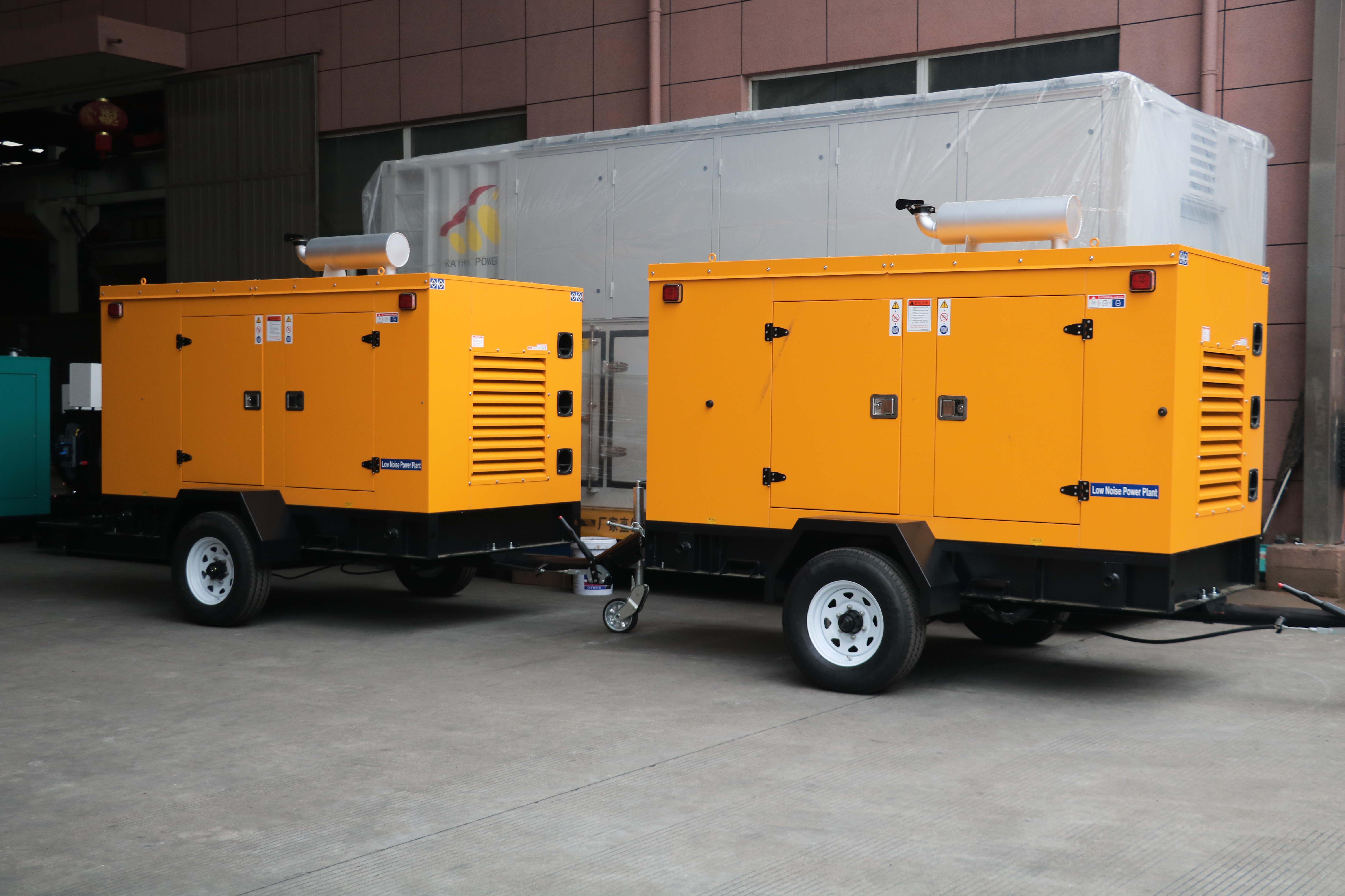 Gruppi elettrogeni diesel mobili su rimorchio Weichai da 10 kVA a 2500 kVA