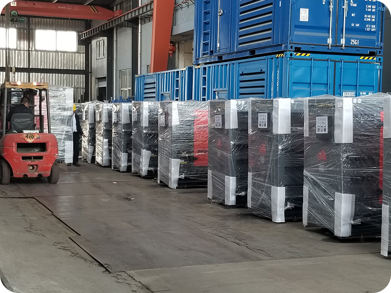 Silent Diesel Generator Sets Ready for Overseas Delivery