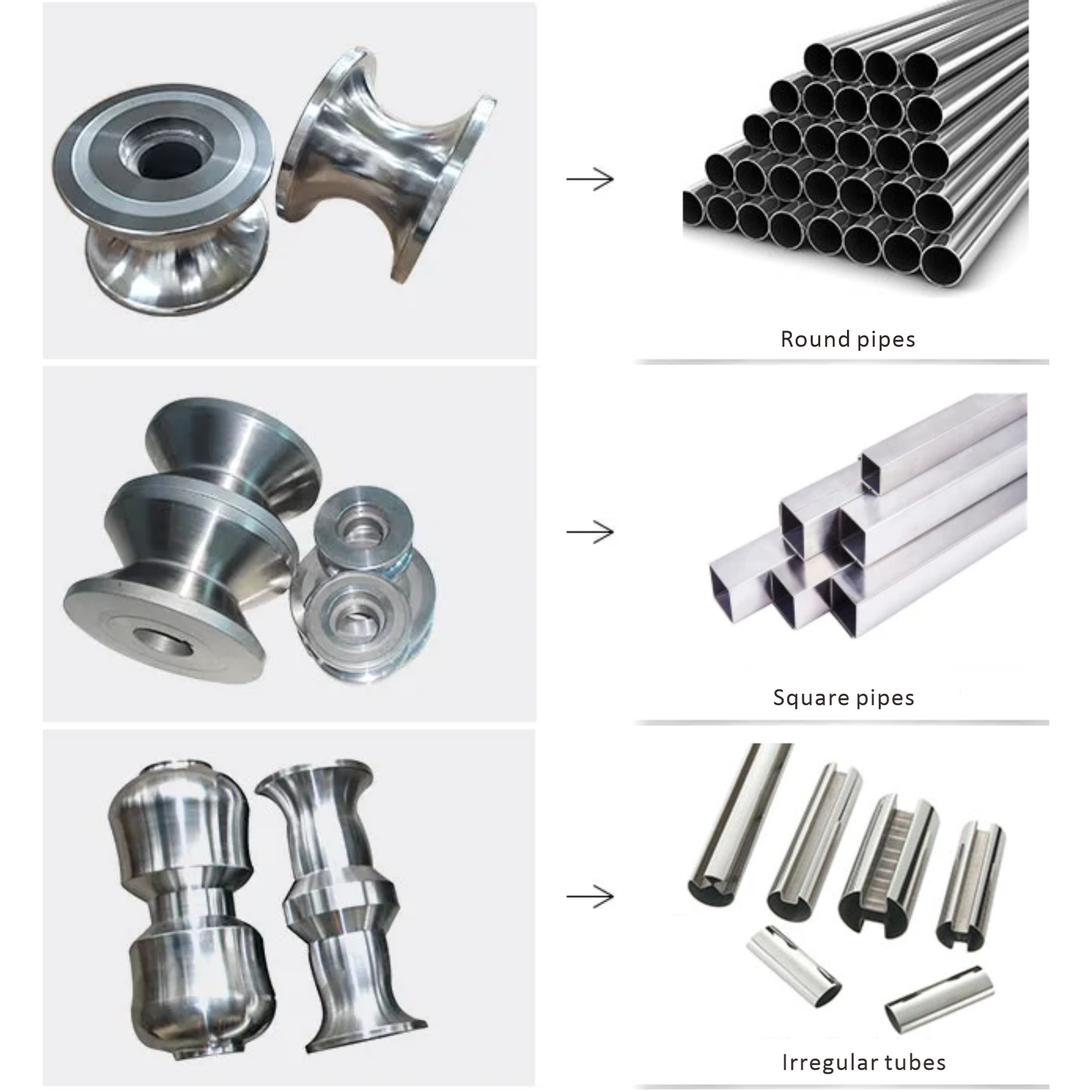 Rolls for tube mill
