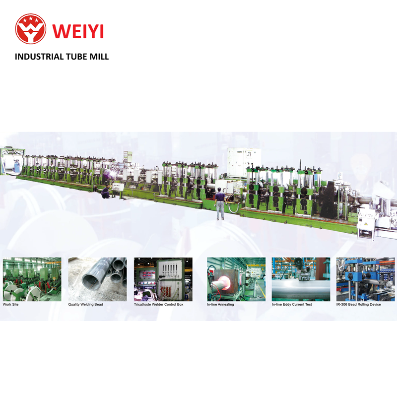 Industrial welded pipes stainless steel tube mill