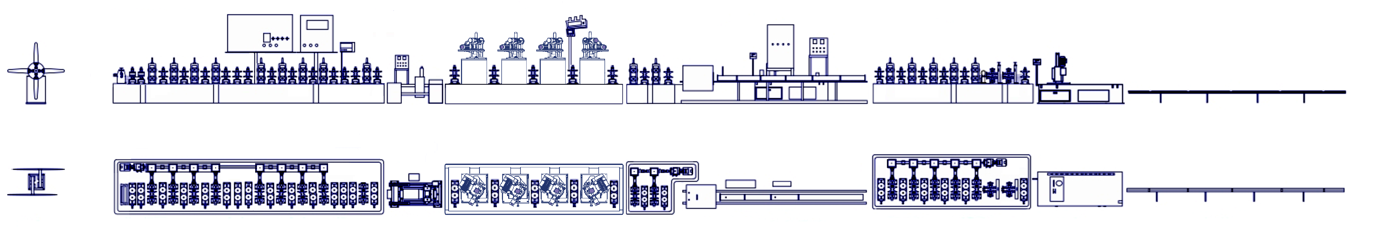 exhaust pipe mill