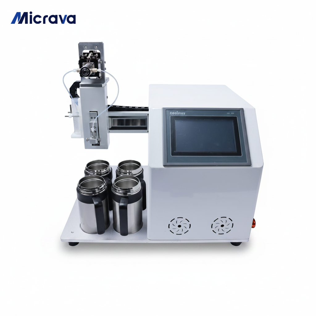 tabletop liquid nitrogen bead dispensing system