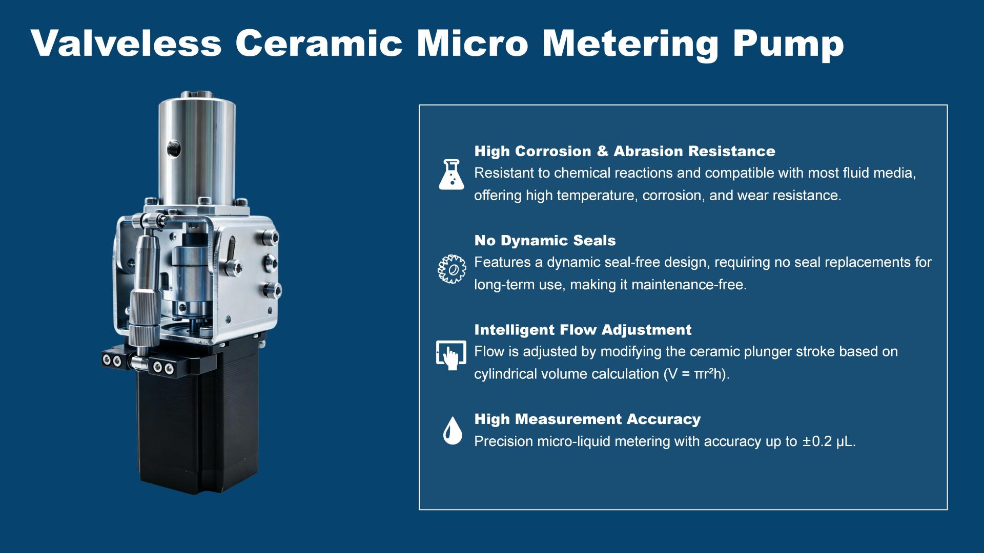 Precision Metering Pump for Swab Tube Filling