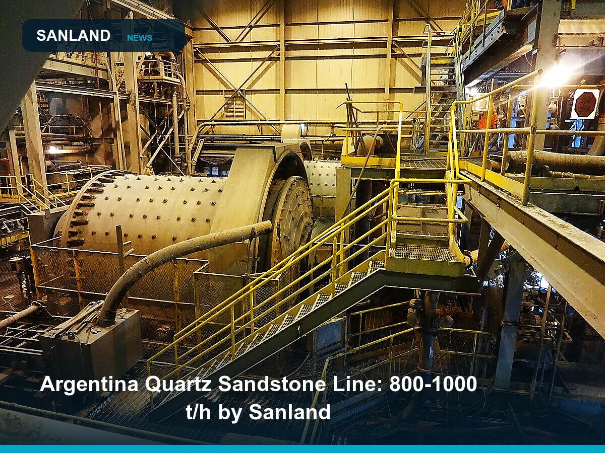 Argentina Quartz Sandstone Line: 800-1000 t/h by Sanland