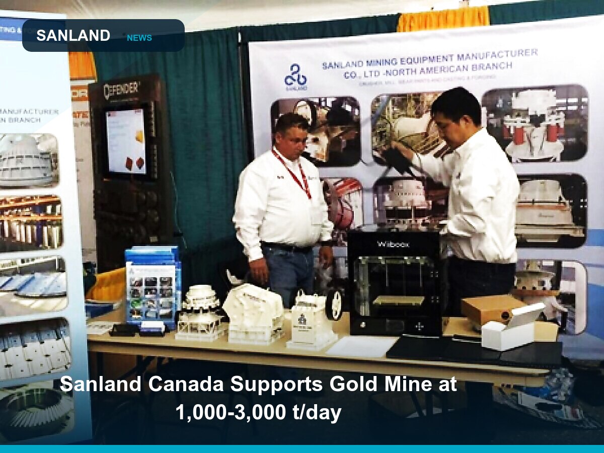 Sanland Canada Supports Gold Mine at 1,000-3,000 t/day