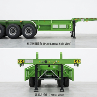 Container transport semi-trailer