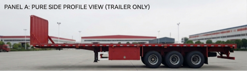 Flatbed semi-trailer