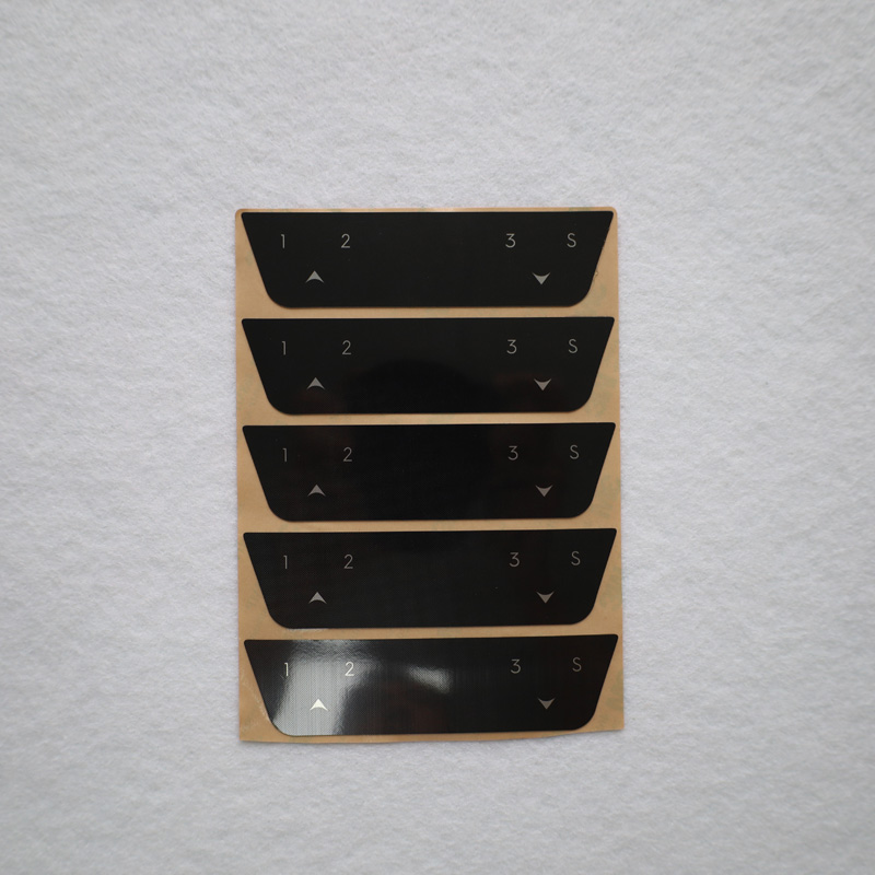 Adhesive backing nameplate