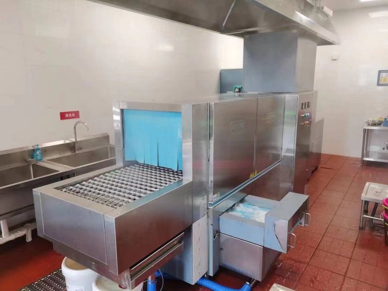 Commercial Conveyor Dishwasher Machine With Dryer