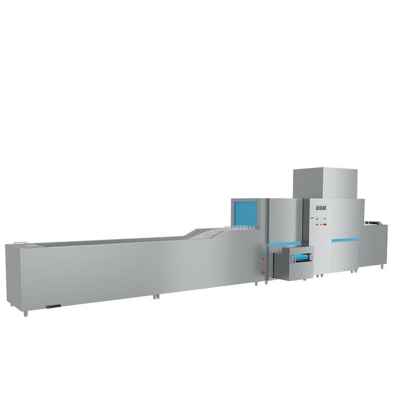 Flight Type Dishwasher With Bubble Tank