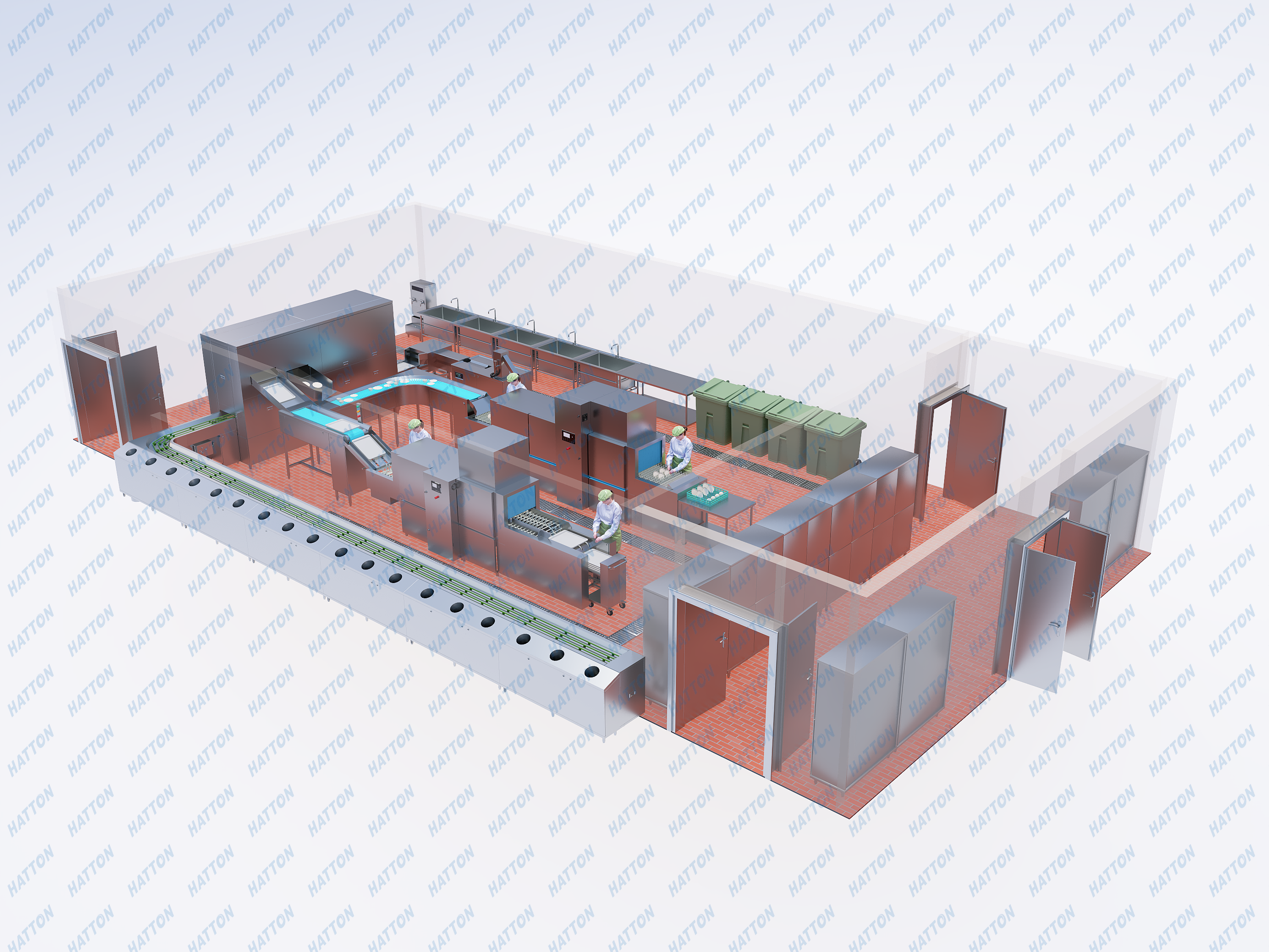 Fully Automatic Disinfection and Sorting Line