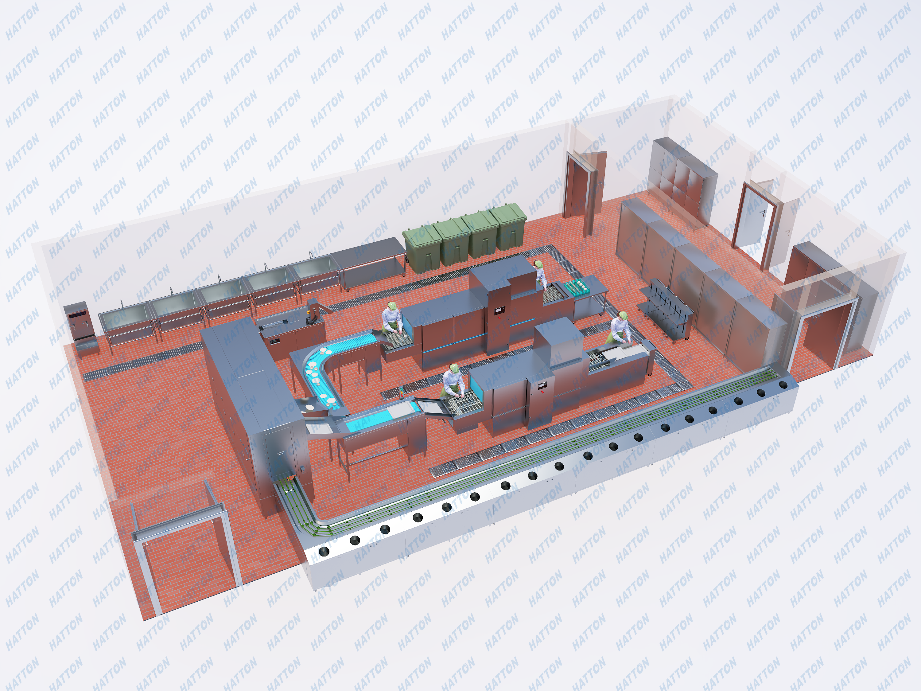 Fully Automatic Disinfection and Sorting Line
