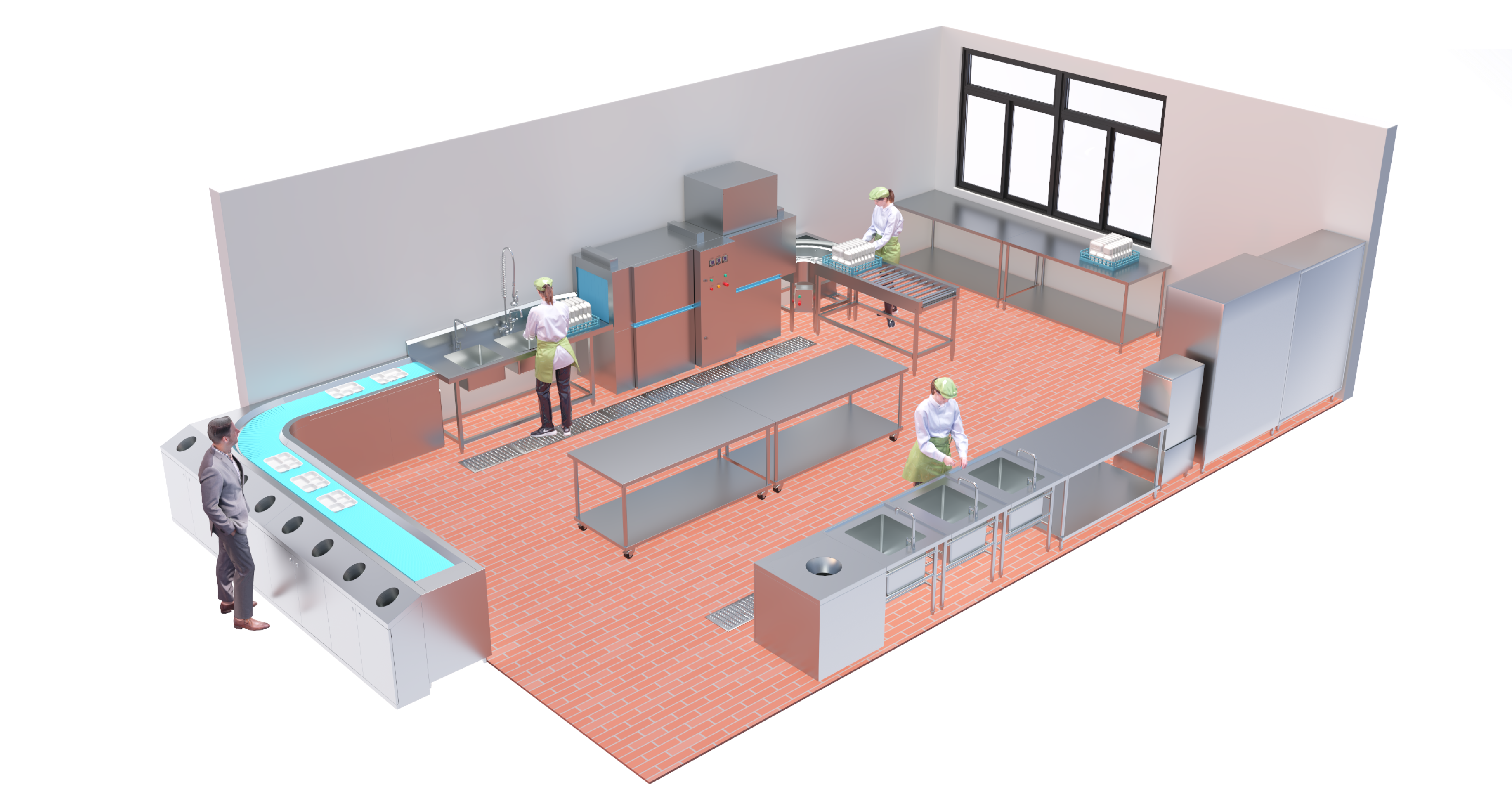 fully automatic dishwasher