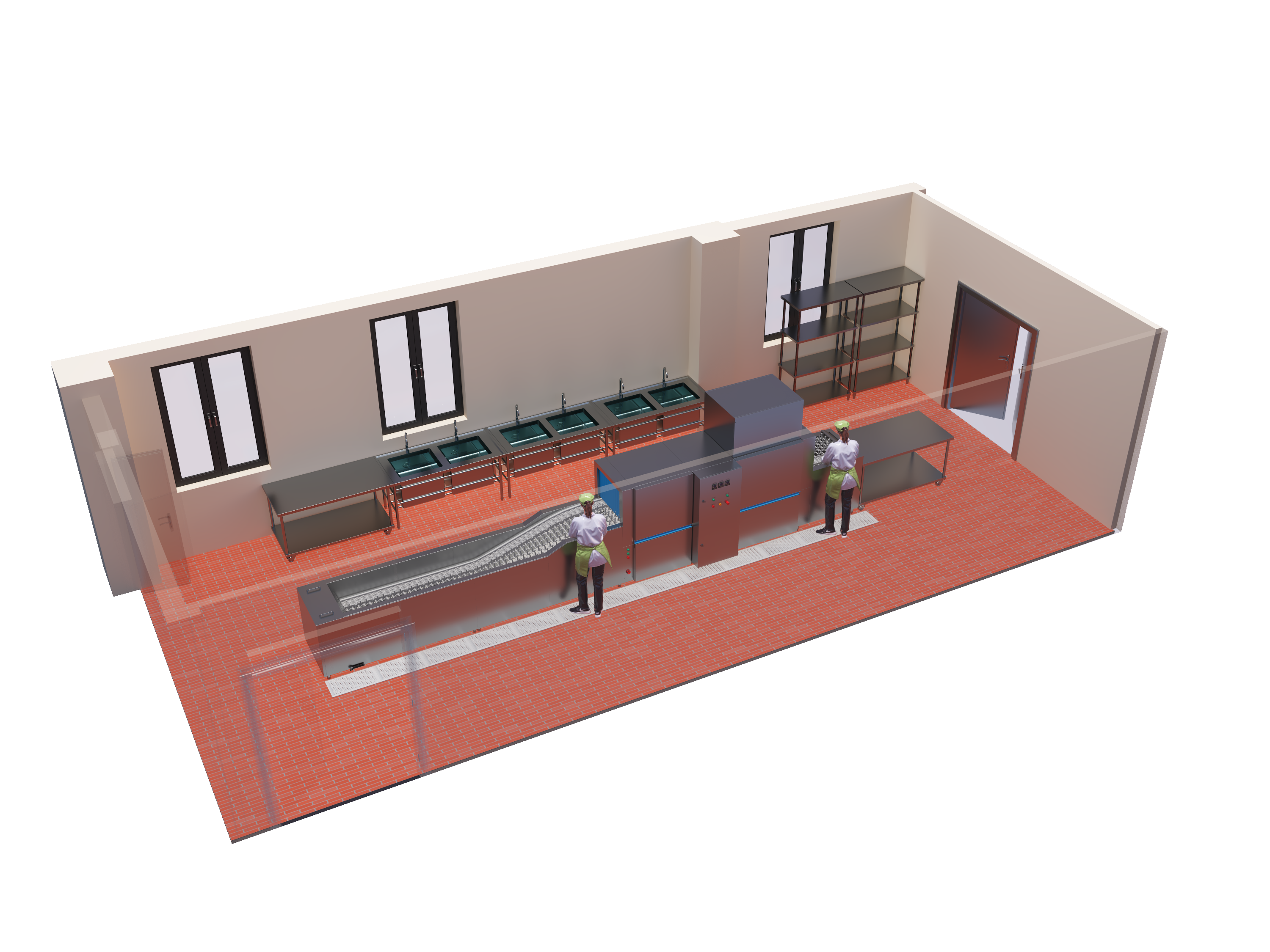 fully automated dish washer