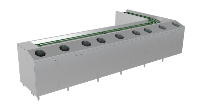 Circular Commercial Dishwasher Conveyor Belt