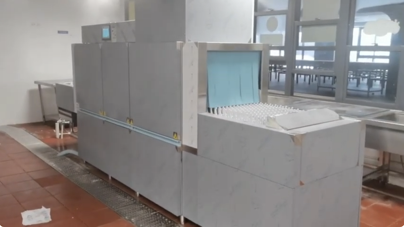 Commercial Conveyor Dishwasher Machine With Dryer