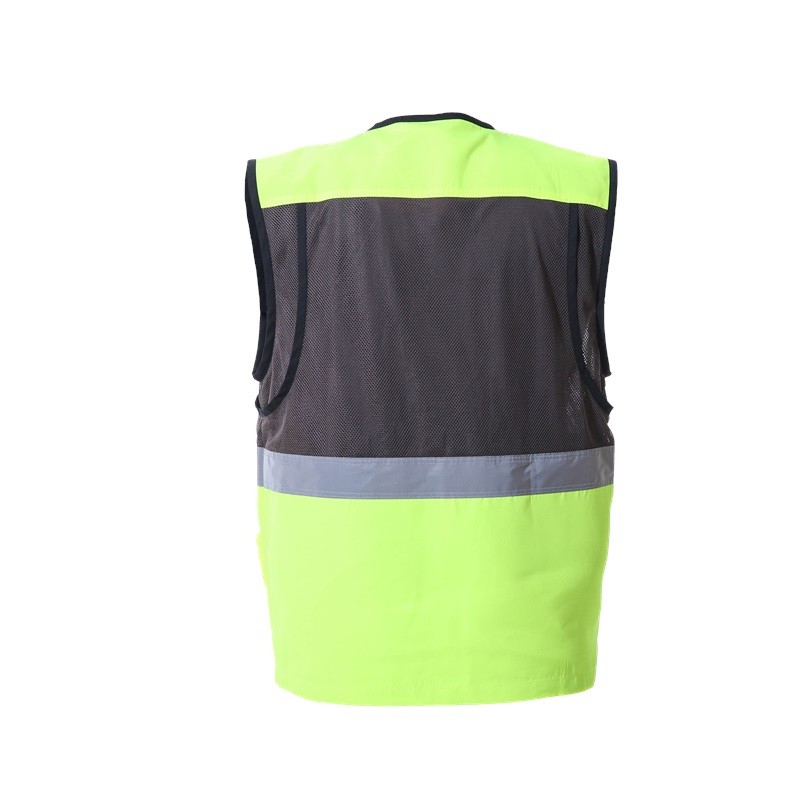 Bicolor Safety Vest With Mesh