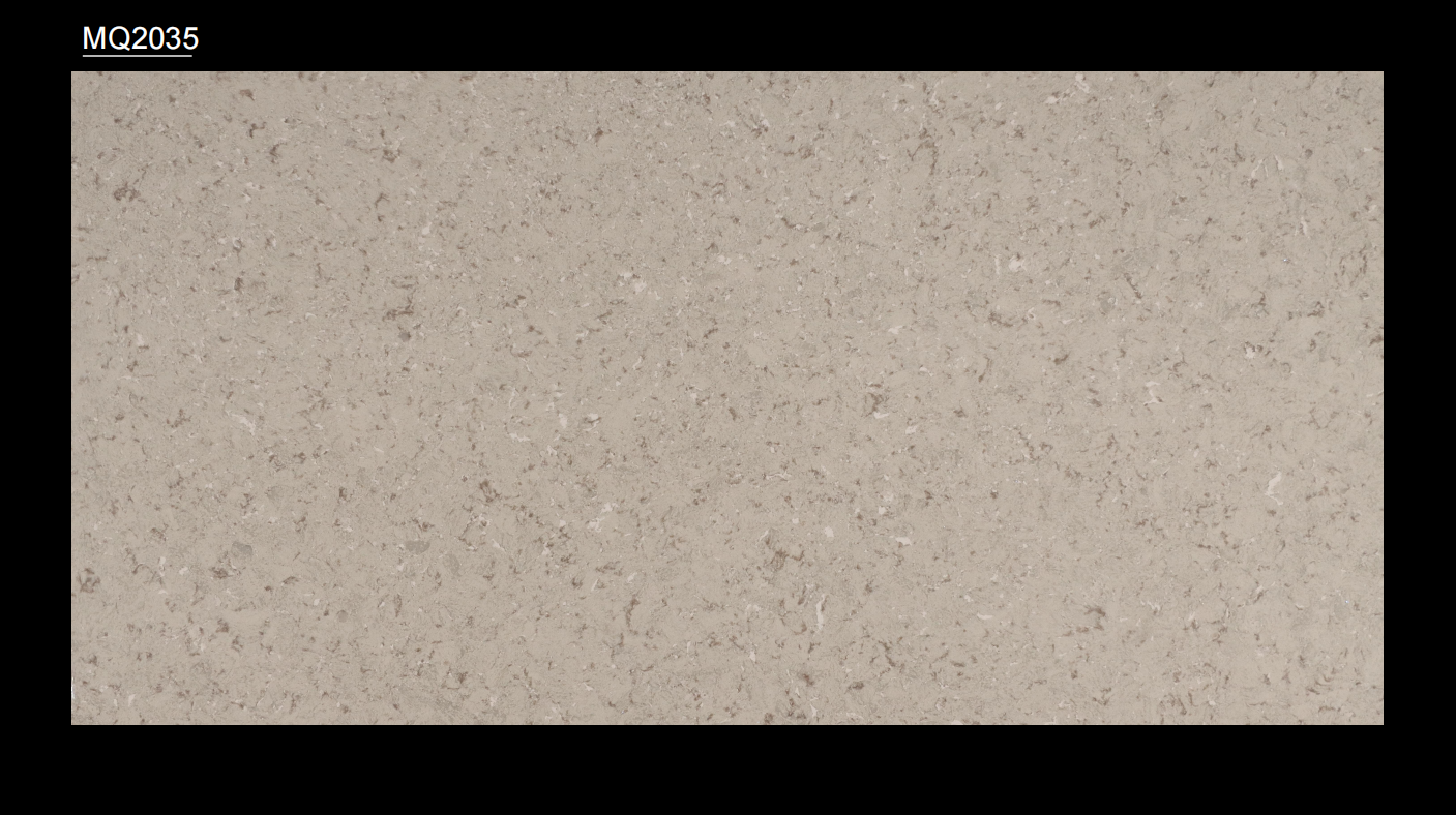 speckled quartz slab