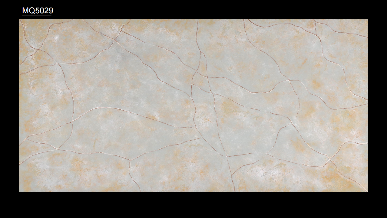 warm beige crack quartz slab