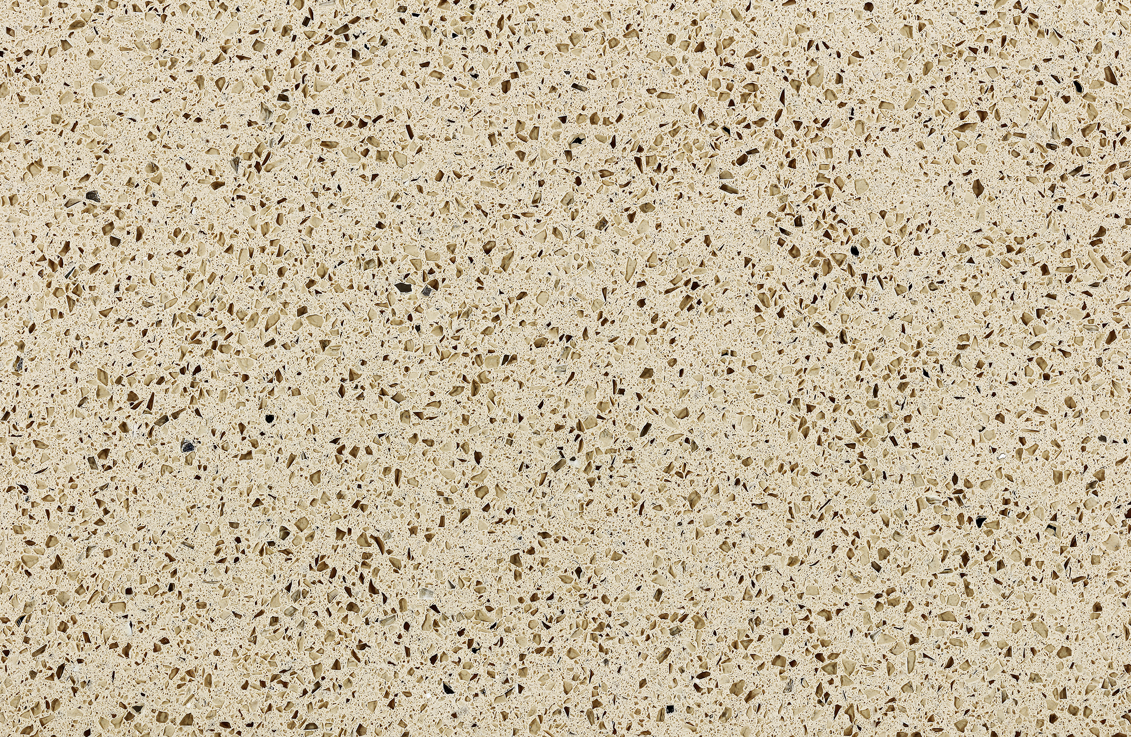 warm beige crystal speck quartz slab
