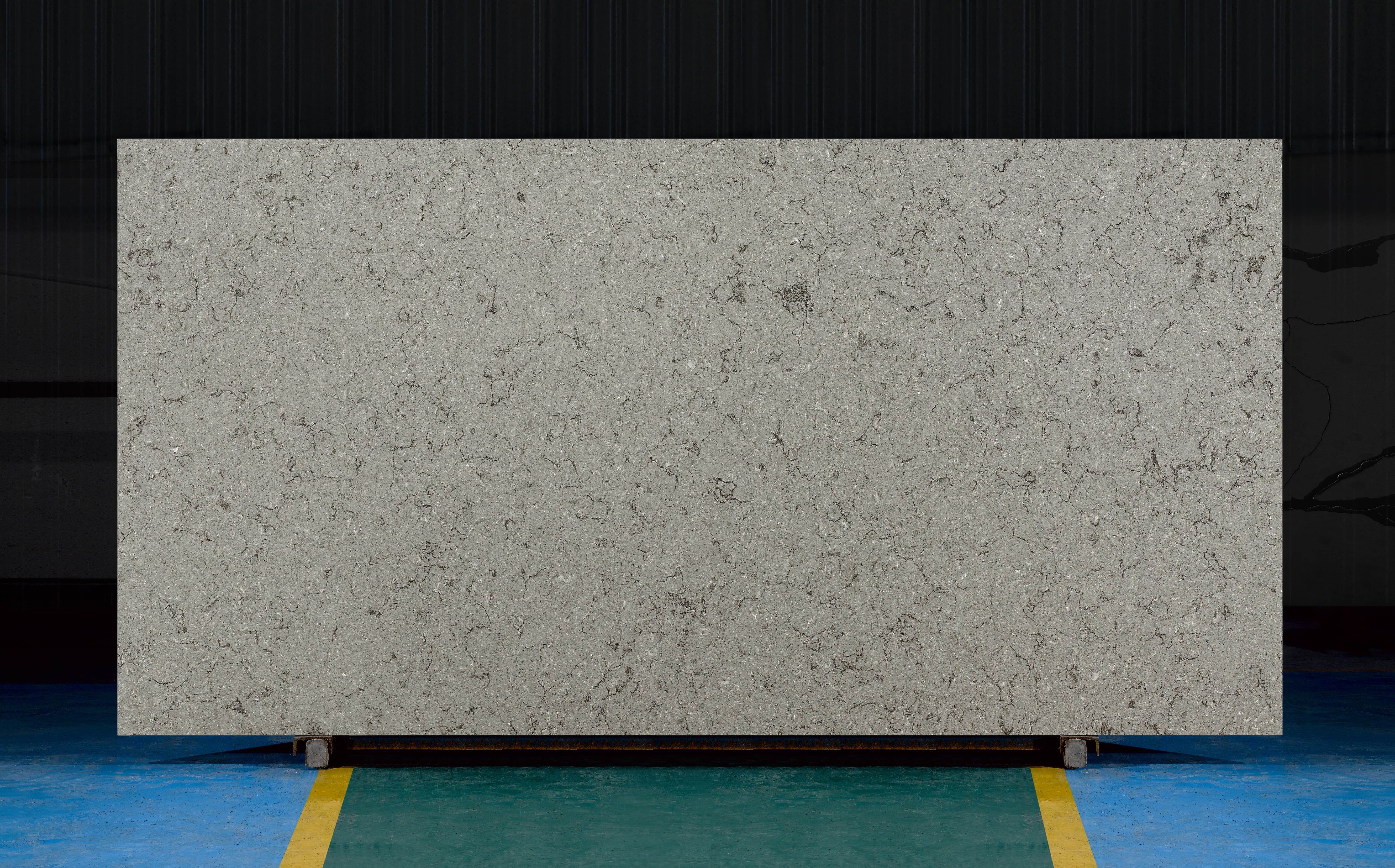 Carrara Dark Vein Quartz Slab