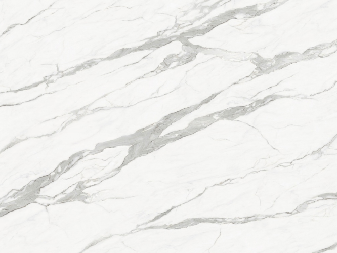 Quartzo branco com veios prateados impressos