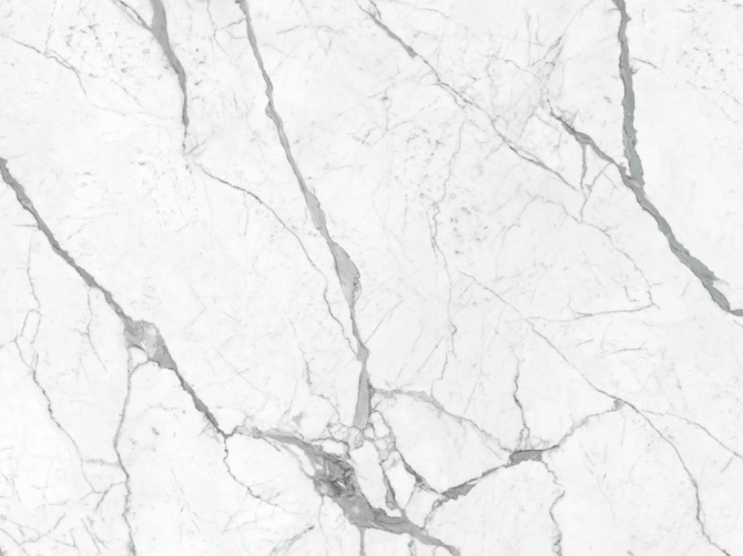 Quartzo branco com veios em forma de rede, impresso digitalmente.