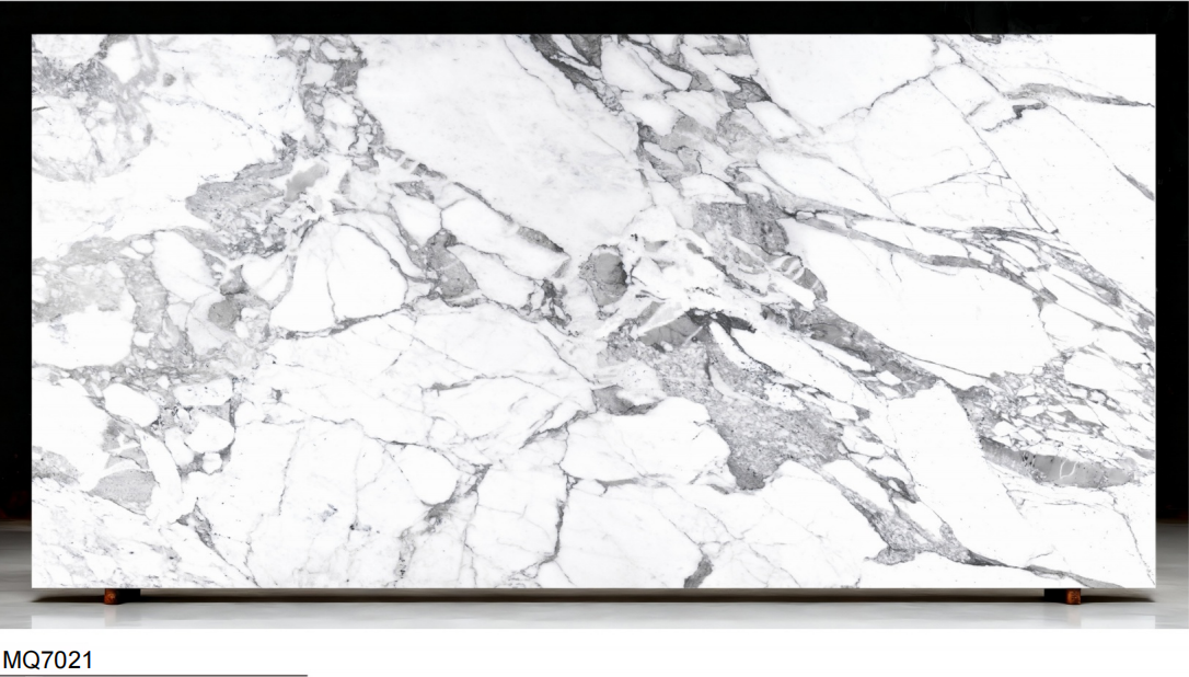 Luxury Printed Grey Vein Engineered Stone Slab