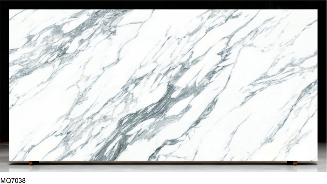 veined quartz slab