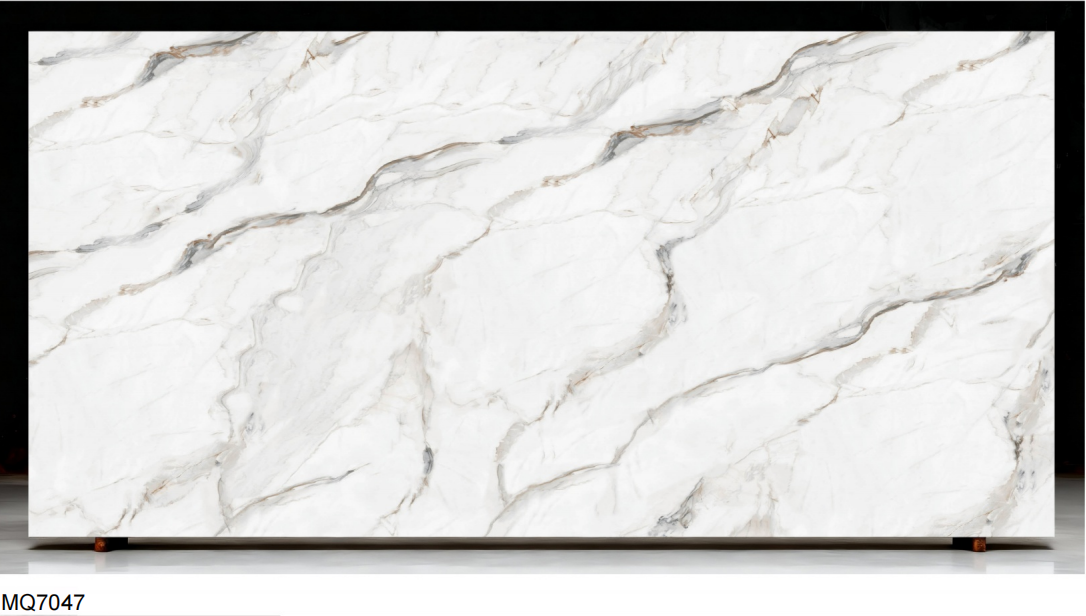 coffee vein quartz slab