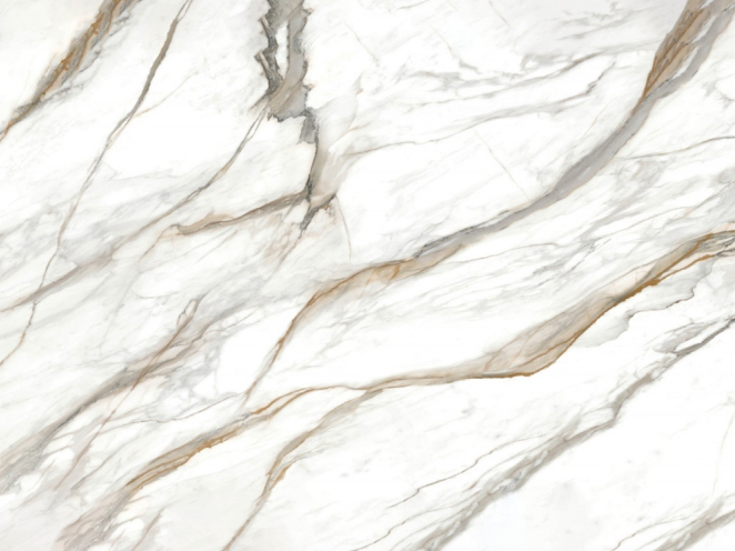 Quartzo Carrara com Veios Marcantes Impressos