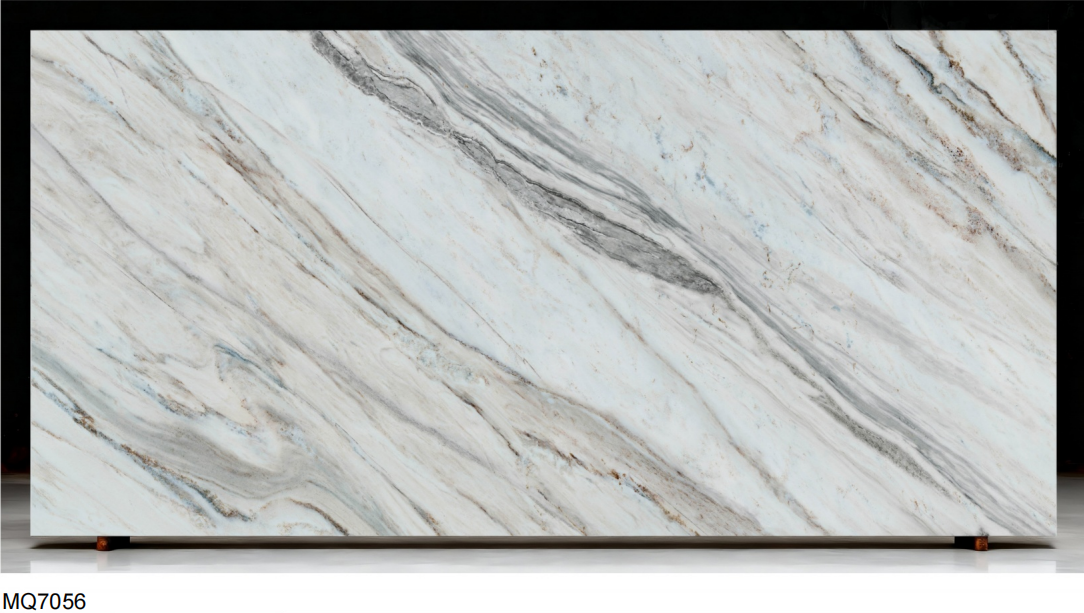 modern grey engineered quartz