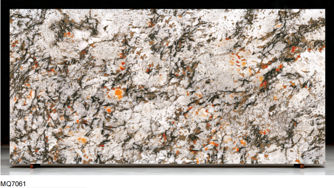 high-end white quartz slab