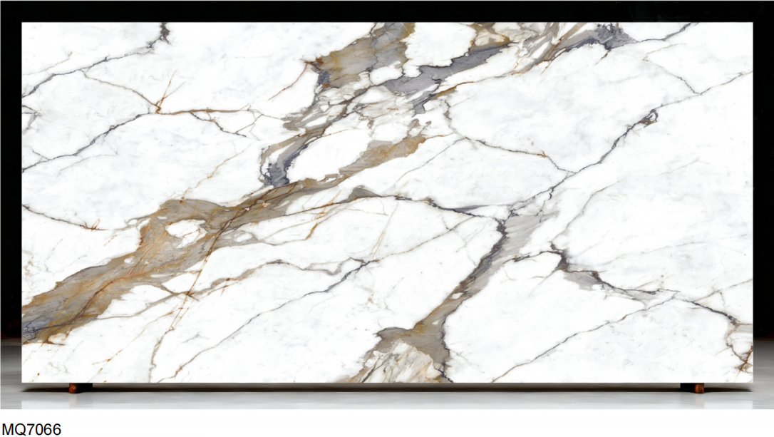 Carrara quartz slab