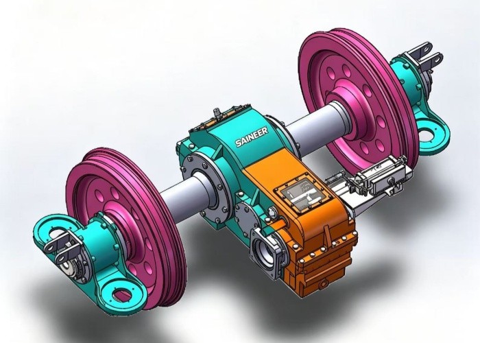Electric Locomotive Axle Gearbox Drive Unit