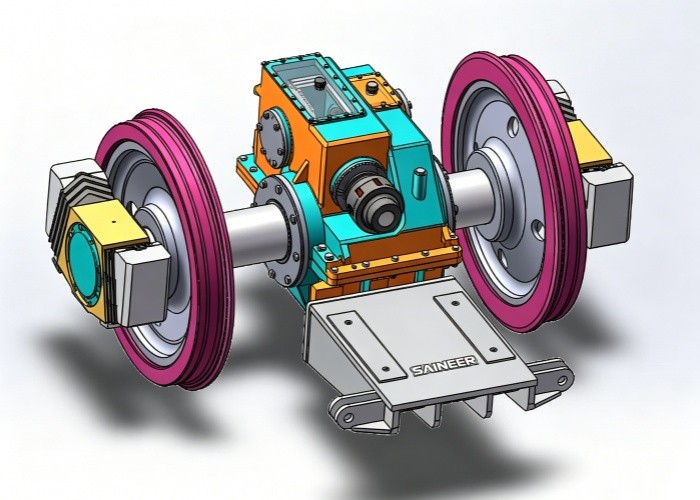 Electric Locomotive Axle Gearbox Drive Unit