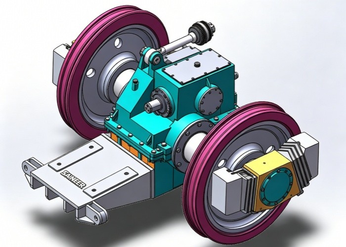 Electric Locomotive Axle Gearbox Drive Unit