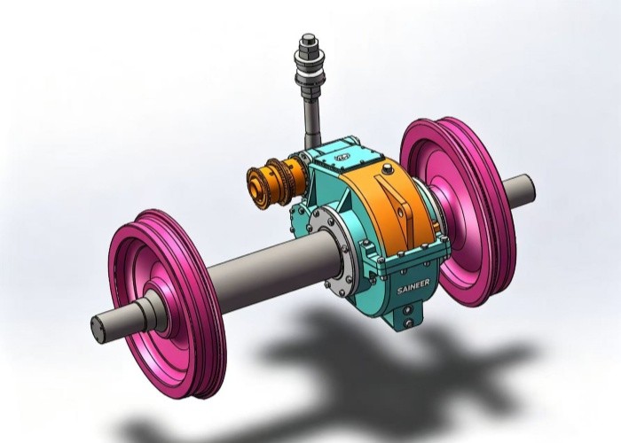Electric Locomotive Axle Gearbox Drive Unit