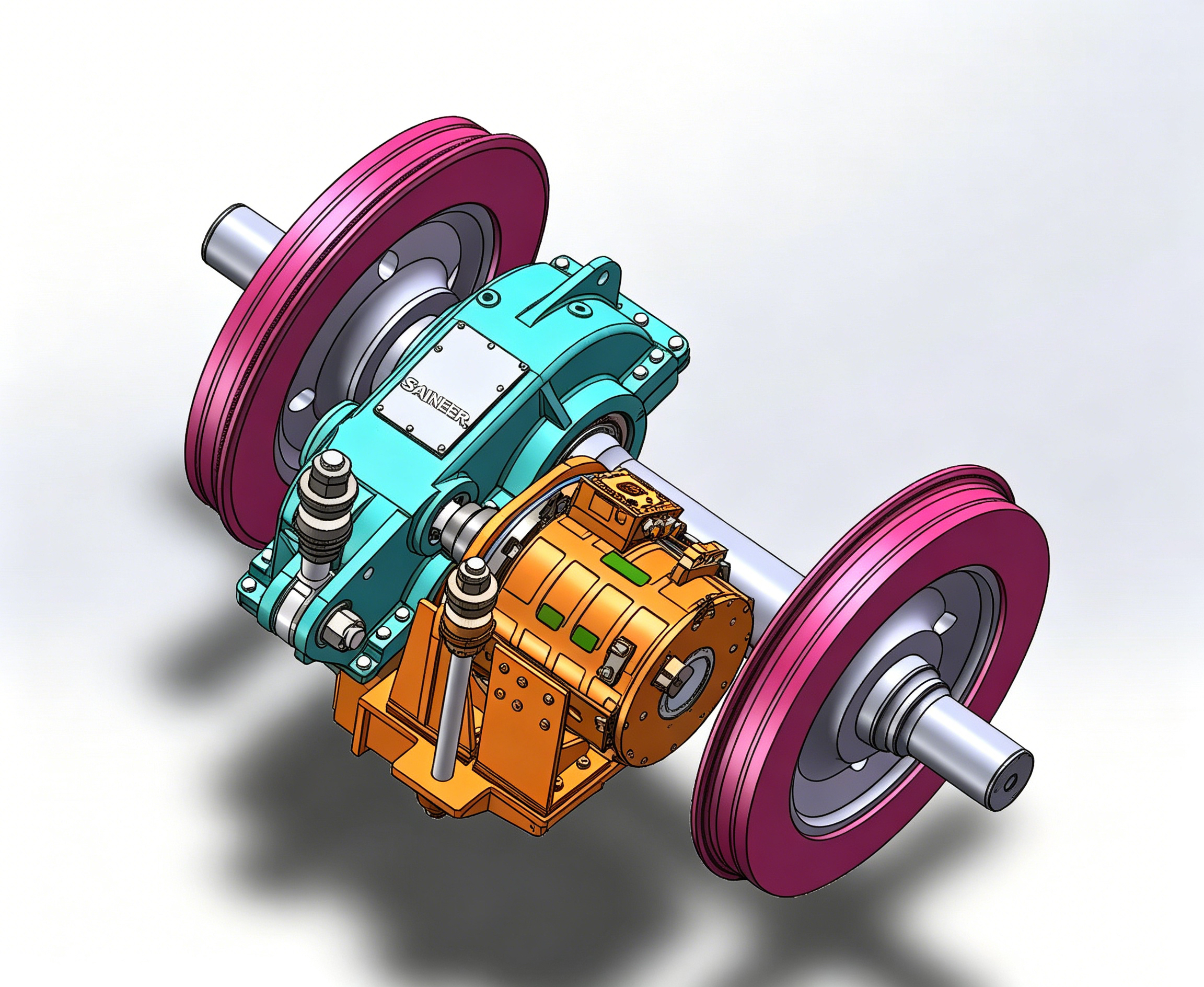 Battery Electric Locomotive Wheelset Gearbox