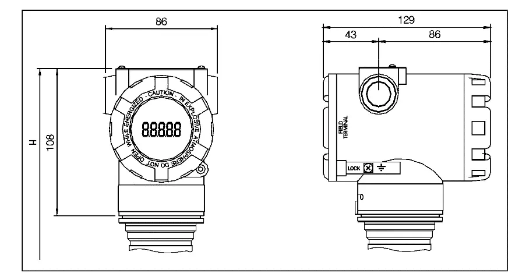 NCS-PT105IIS PA/FF Protocol Pressure Transmitter (Piezoresistance Silicon Sensor)