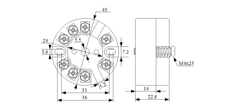 NCS-TT306H series HART temperature transmitter