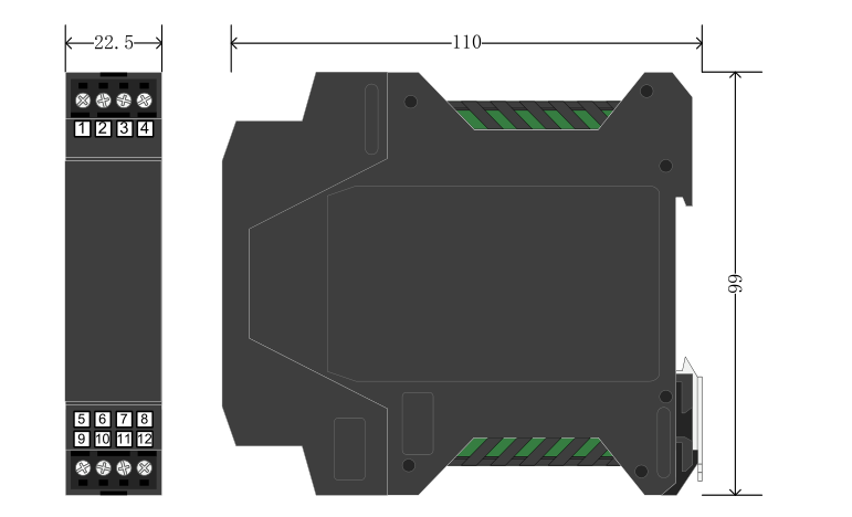 Rail Mounted HART Temperature Transmitter